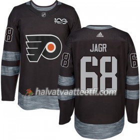 Miesten NHL Philadelphia Flyers Pelipaita Jaromir Jagr 68 1917-2017 100th Anniversary Adidas Musta Authentic